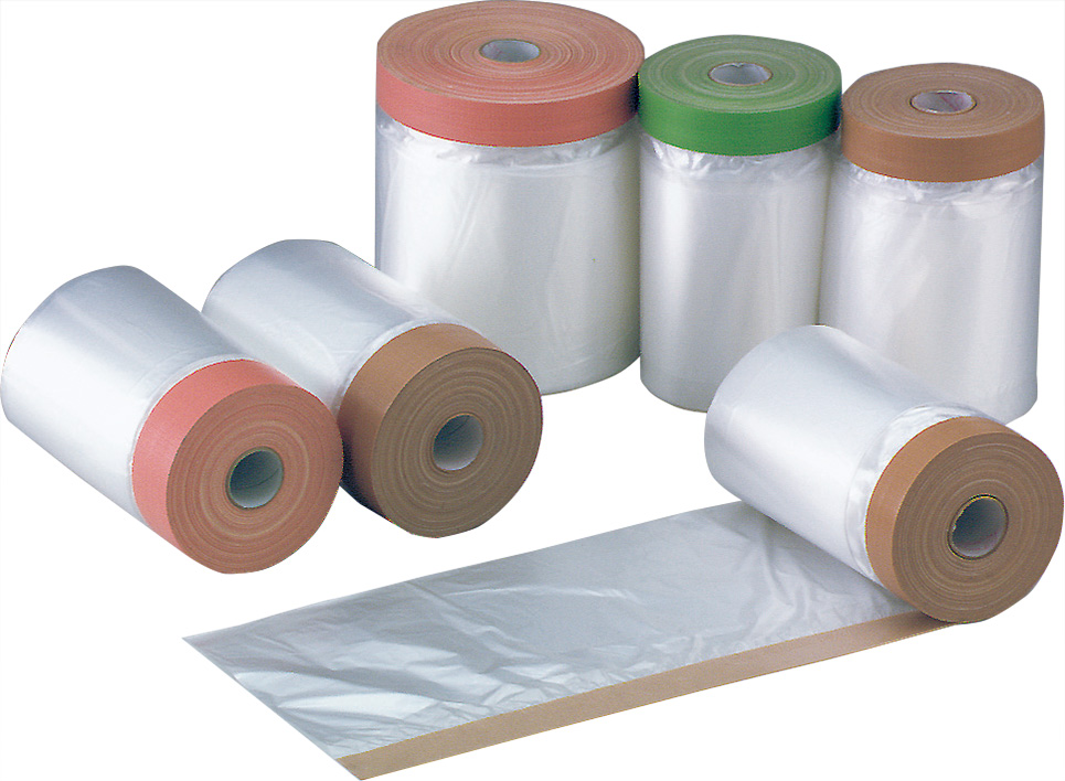 TAPE MASKING CLOTH W/POLY FILM, TAPE 17MM FILM 550MMX25MTR