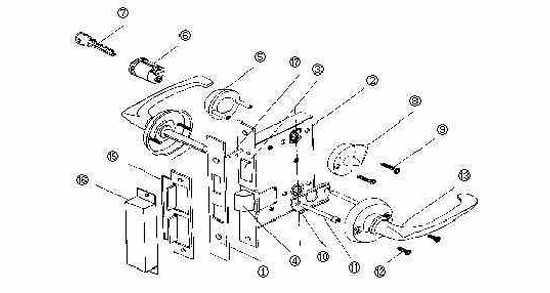 PART FOR MORTISE LOCK, OHS#2320 #11 ADJUSTING SCREW