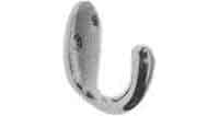 COAT HOOK A-TYPE ZINC ALLOY, DIE CASTING 24X39MM