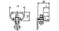 CURTAIN CAP STEEL & PLASTIC