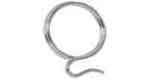 CURTAIN RING STAINLESS STEEL, DIAM 35MM