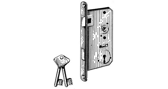 LOCK MORTISE LEFT HAND, SCHWEPPER 3201