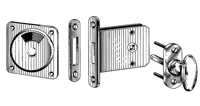 INDICATOR BOLT MORTISE, FOR DOOR THICK 36-40MM #2546