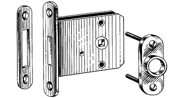 INDICATOR BOLT MORTISE, FOR DOOR THICK 36-40MM #2543