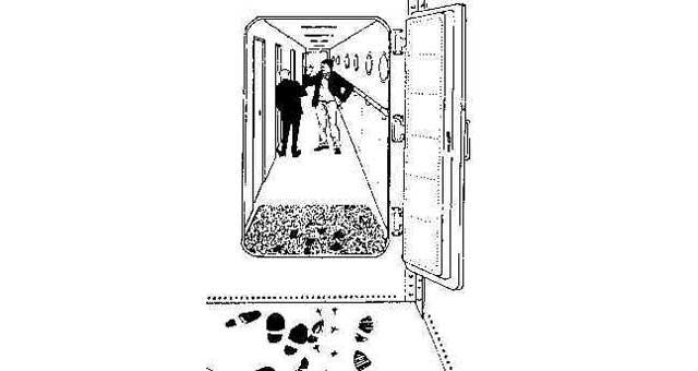 MAT DOOR FIBRE & ROBBER JOINT, 75X85CM