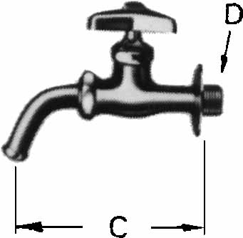 FAUCET WALL WITH ROTARY SPOUT, 20(3/4)