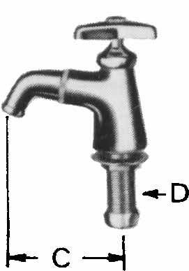 FAUCET LAVATORY 13(1/2), WITH ROTARY SPOUT