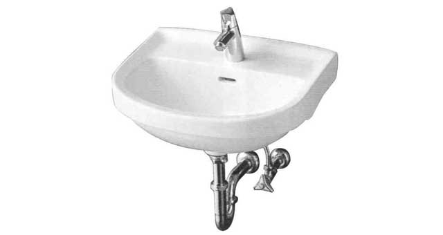 HAND BASIN WALL HUNG (L210C), SMALL SIZE 500X400MM 4.0LTR