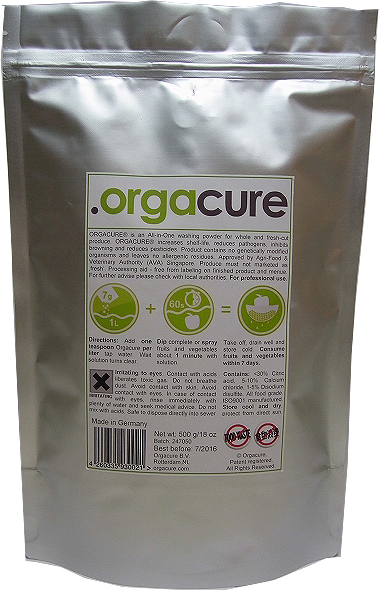 CLEANER EXTRA-LIFE FOR FRUIT &, VEGETABLE ORGACURE 1KGX5