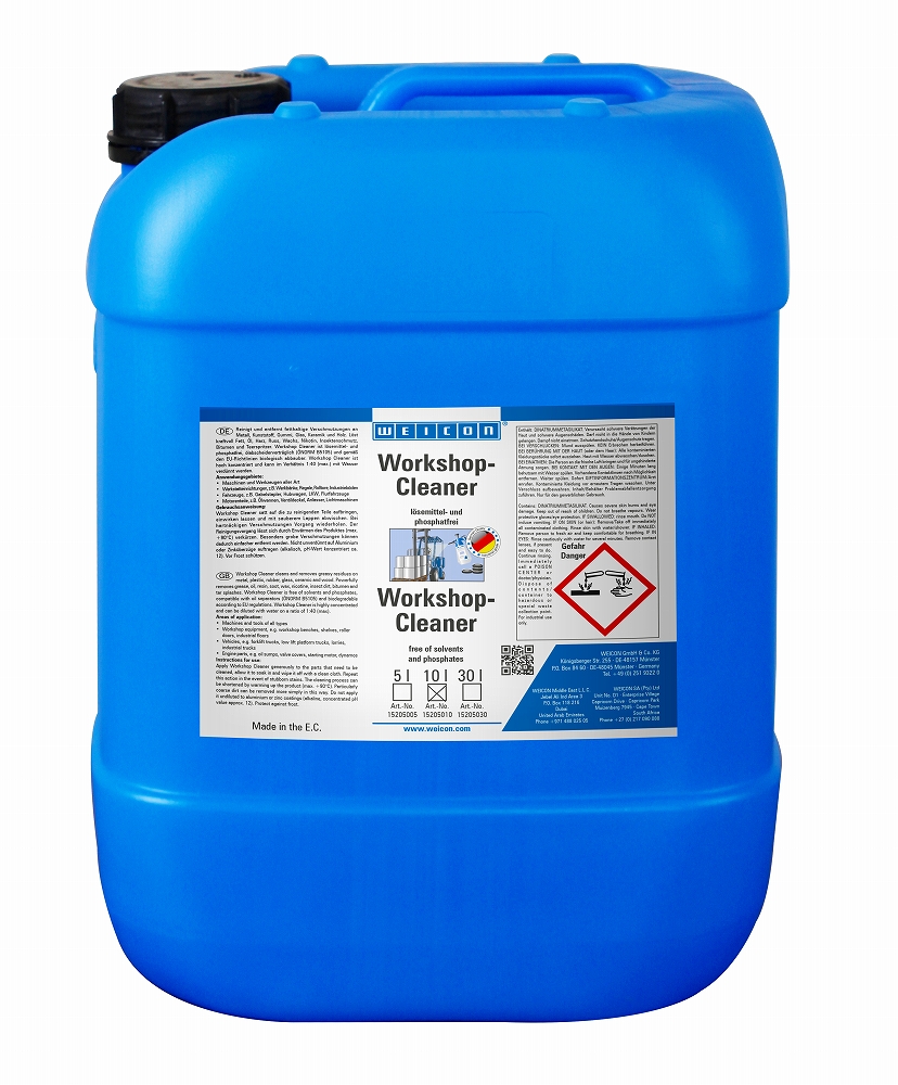 CLEANER & DEGREASER ALLPURPOSE, WEICON WORKSHOP-CLEANER 10LTR