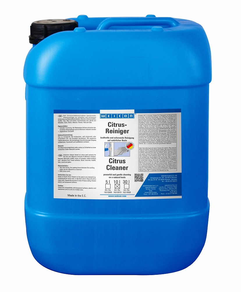 CLEANER & DEGREASER CITRUS, WEICON 10LTR