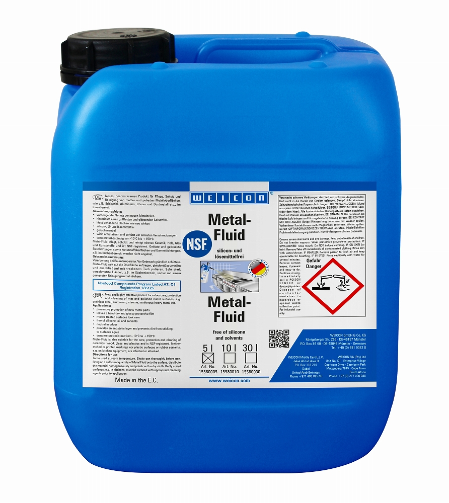 CLEANER METAL-FLUID CLEANING, & PROTECTION WEICON 5LTR