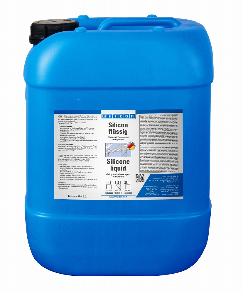 AGENT SILICONE SLIDING AND, RELEASE WEICON 10LTR