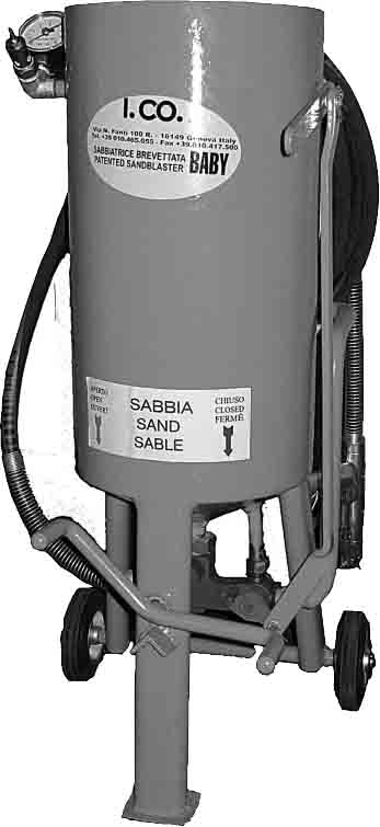 SANDBLASTER PNEUMATIC ICO, CAPACITY 25LTR #300-00