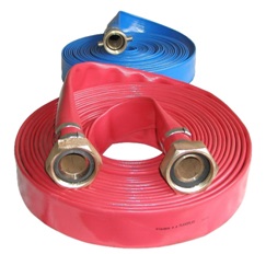 HOSE LAYFLAT RED SUPPLY HOSE, 50MMX15MTR FOR GAS FREEING FAN