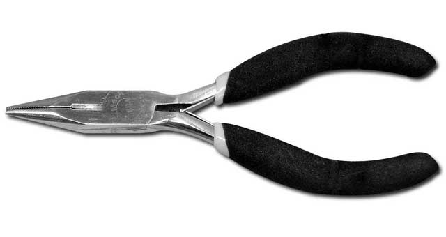 PLIER MINI LONG ROUND NOSE, 4-1/2" W/PLASTIC COVER HANDLE