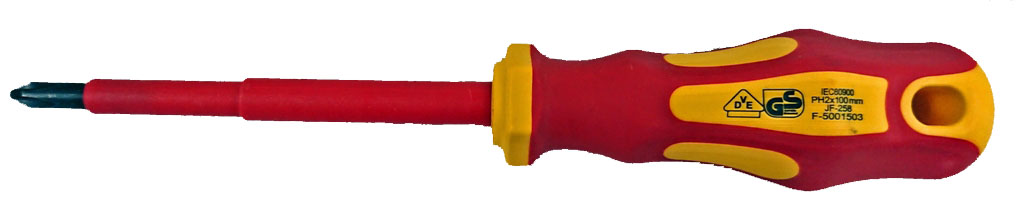 SCREWDRIVER INSULATED UP TO, 1000V SLOTTED 5.5X125MM