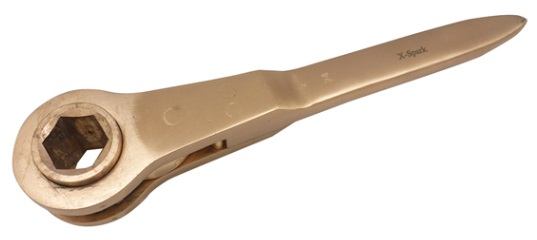 WRENCH RATCHET NON-SPARK, SPECIAL ALUMINIUM BRONZE 50MM