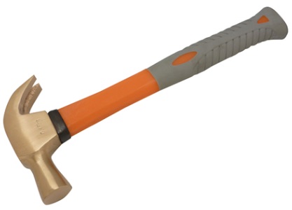 HAMMER CLAW HANDLED NON-SPARK, BERYLLIUM COPPER ALLOY 680GRM