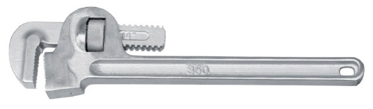 WRENCH PIPE STRAIGHT 200MM, STAINLESS STEEL