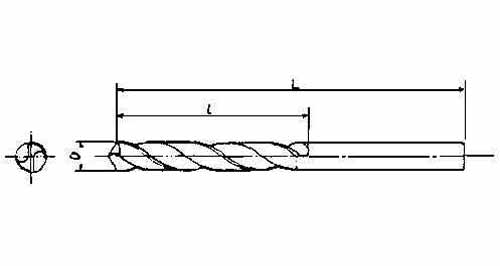 DRILL H.S.S. STRAIGHT SHANK, TWIST 0.5MM