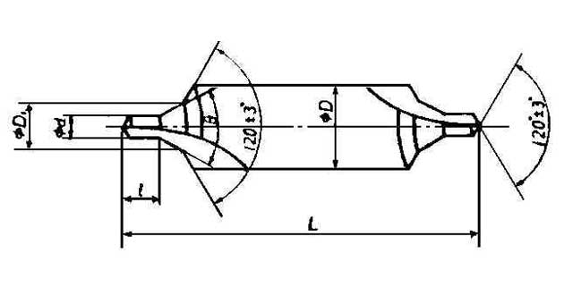 DRILL CENTER B-TYPE, 1.0MM DRILL DIAM 60DEG