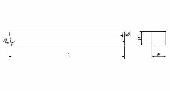 TOOL BIT SQUARE HSS 12X160MM