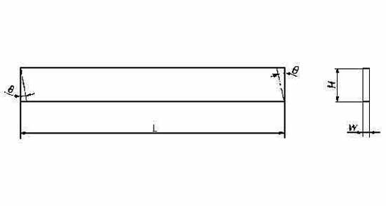 TOOL BIT RECTANGULAR PLATE HSS, 3X16X160MM