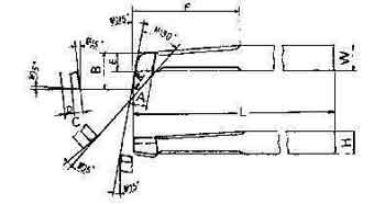 TOOL BIT TIP WELDED HSS ROUND, NOSE BORE-20 20X20X200MM