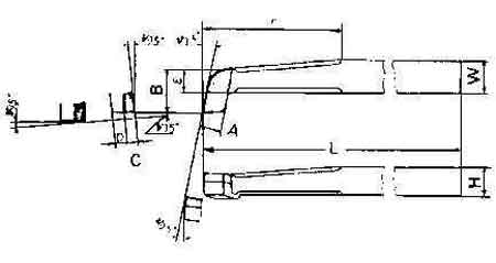 TOOL BIT TIP WELDED HSS, BORING-12 12X12X160MM