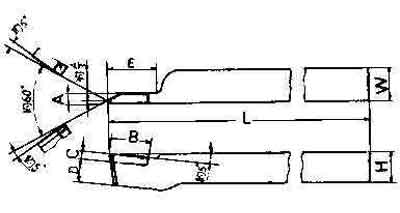 TOOL BIT TIP WELDED HSS, EXTERNAL THREAD-25 25X25X200MM