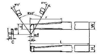 TOOL BIT TIP WELDED HSS, INTERNAL THREAD-16 16X16X180MM