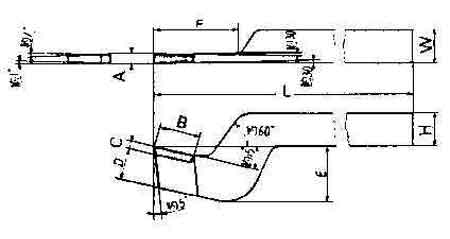 TOOL BIT TIP WELDED HSS, PARTING-20X25 20X25X250MM