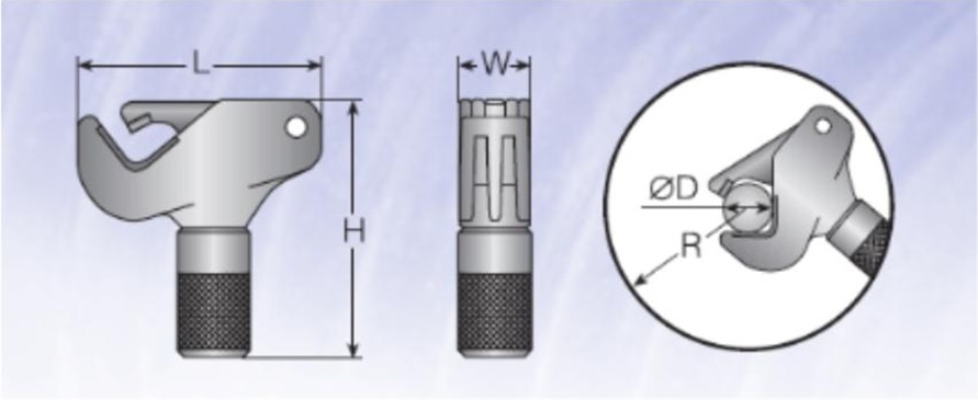 THREAD REPAIR TOOL UNIVERSAL, EXTERNAL ROD 35-152MM DIA NES3