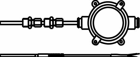 THERMOCOUPLE ASSEMBLY STERN, TUBE AMETEK 1807 ST