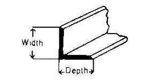 STEEL UNEQUAL ANGLE HOT-ROLLED, 90X75X6MM 6MTR