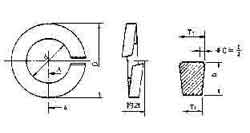 WASHER SPRING-LOCK STEEL, M8.0