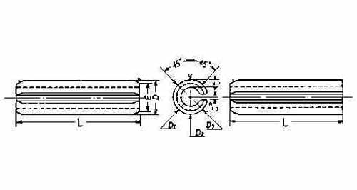 PIN SPRING WITH FURTHER DETAIL