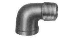 ELBOW STREET MALLEABLE CAST, IRON BLACK 90DEG 1/4