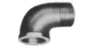 ELBOW STREET STEEL 1 90DEG, THREADED FOR H.P. PIPE FITTING