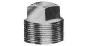 PLUG SQUARE HEAD BRASS 1/4, THREADED