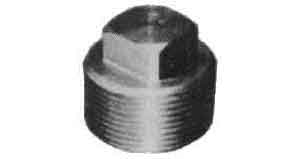 PLUG SQUARE HEAD, STAINLESS STEEL 2 THREADED