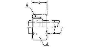 NUT FOR STEEL COMPRESSION, FITTING 8MM 400KG