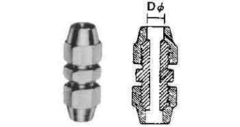 UNION COUPLING FLARED BRASS, 8X8MM