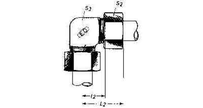 FITTING ELBOW H.P.STEEL, ERMETO 6MM 100KG