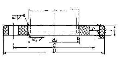 FLANGE STAINLESS STEEL WELDING, SLIP-ON FLAT FACE 5KG-25MM