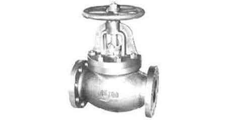 GLOBE VALVE SCREW DOWN CHECK, C-IRON FLANGED F7377 16KG-125M