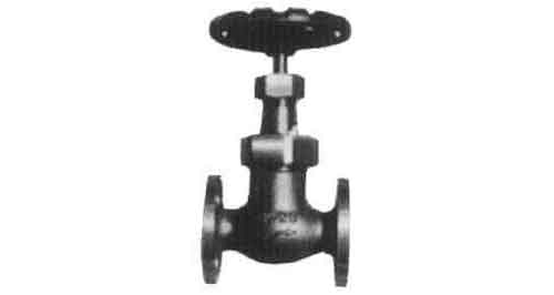 GLOBE VALVE S/D CHECK BRONZE, FL'GED U-BONNET F7411 5KG-20MM