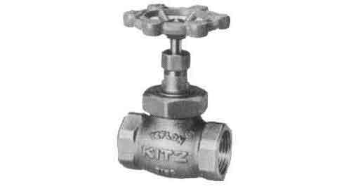 GATE VALVE BRONZE SCREWED, 125LBS PT1-1/4