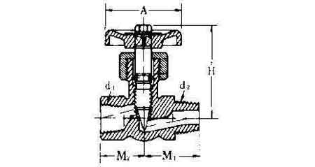 NEEDLE VALVE STRAIGHT BRASS, MALE&FEMALE END 1/8X1/8